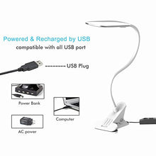 Carica l&#39;immagine nel visualizzatore di Gallery, OxyLED Lampada da scrivania con 24 luci T34 White Clip Table Lamp - Ilgrandebazar