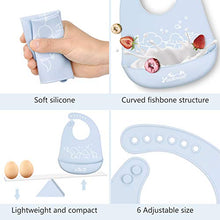 Carica l'immagine nel visualizzatore di Gallery, Viedouce Bavaglini Neonato Impermeabili，Silicone Bavaglino per color-03