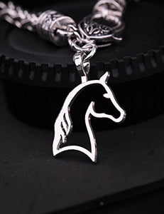Lemegeton equestre Cut-out Ciondolo a Forma di Testa Cavallo Pony... - Ilgrandebazar