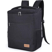 Carica l&#39;immagine nel visualizzatore di Gallery, Lifewit 20L Zaino Termico Borsa Termica Porta Pranzo Frigo Nero