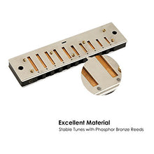 Carica l&#39;immagine nel visualizzatore di Gallery, Armonica a Bocca, Mugig Harmonica Blues 10 Fori 20 Toni, C 10x4x2.6 Standard - Ilgrandebazar