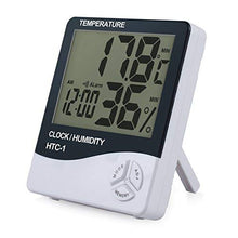 Carica l&#39;immagine nel visualizzatore di Gallery, ESYNiC 4PZ 3 in 1 Igrometro Termometro Digitale con Display LCD 4pz Nero - Ilgrandebazar