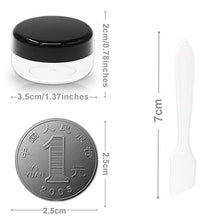 Carica l&#39;immagine nel visualizzatore di Gallery, SumDirect 50Pcs 10Gram Contenitori per crema cosmetica in plastica Nero