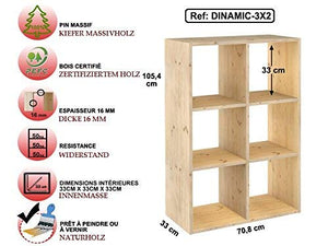 Astigarraga dmc3 X 2 - Mensola di legno (6 ripiani) - Ilgrandebazar