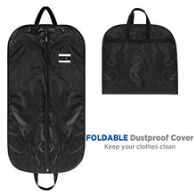 Carica l&#39;immagine nel visualizzatore di Gallery, ecooe 2-Pezzi Borsa Porta Abiti 110x60cm Versione pi¨´ 110x60cm, Negro 1 - Ilgrandebazar