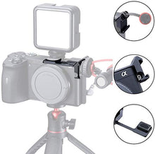Carica l&#39;immagine nel visualizzatore di Gallery, Linghuang Luce Microfono Scarpa Fredda Piastra di Montaggio per Sony A6100 /...
