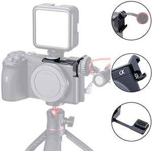 Linghuang Luce Microfono Scarpa Fredda Piastra di Montaggio per Sony A6100 /...