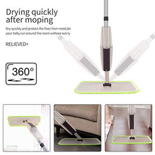 Carica l&#39;immagine nel visualizzatore di Gallery, CXhome Spray Mop,Mocio in Microfibra con spruzzatore e capacità Grigio-verde