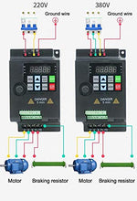 Carica l&#39;immagine nel visualizzatore di Gallery, VFD Inverter convertitore di frequenza, 0.75/1.5/2.2KW 220V/380V 1HP/3HP...
