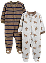Carica l&#39;immagine nel visualizzatore di Gallery, Simple Joys by Carter&#39;s Baby - Confezione da 2 pile con piedi per dormire e...