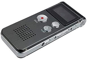 Wiiguda@8GB Registratore Audio Digitale USB Registratore Vocale Portatile con Microfono Multifunzionale&MP3 Lettore con Display LCD