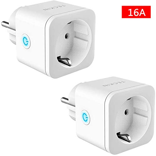 Presa intelligente WiFi 16 A, 3300 W, mini Smart Plug funziona con Amazon...
