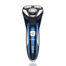 Carica l'immagine nel visualizzatore di Gallery, SweetLF Wet &amp; Dry Rasoio Elettrico Barba Uomo SW-S710501, Blu &amp; Argento