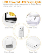 Carica l&#39;immagine nel visualizzatore di Gallery, Stringa Luci LED USB, Litogo 12M 120LED Catena Luminosa Filo Rame Ghirlanda...