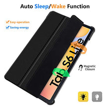 Carica l&#39;immagine nel visualizzatore di Gallery, IVSO Custodia Cover per Samsung Galaxy Tab S6 Lite, Slim Smart Nero