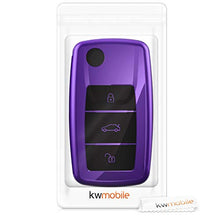 Carica l'immagine nel visualizzatore di Gallery, kwmobile Cover Copri-Chiave Compatibile con VW Skoda Seat violetto brillante