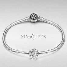 Carica l&#39;immagine nel visualizzatore di Gallery, NINAQUEEN® Argento Bead Charm Amore - Fortunato Quadrifoglio Ciondolo A - Ilgrandebazar