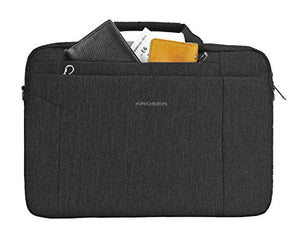 KROSER Laptop Ventiquattrore Borsa per PC Portatile da 15,6 Nero Carbone