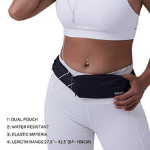Carica l&#39;immagine nel visualizzatore di Gallery, Eono by Amazon - Marsupio Sportivo Cintura da Corsa, Impermeabile e Nera