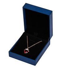 Carica l'immagine nel visualizzatore di Gallery, Collana con ciondolo a forma di cuore rosso rubino per San Valentino, regalo... - Ilgrandebazar