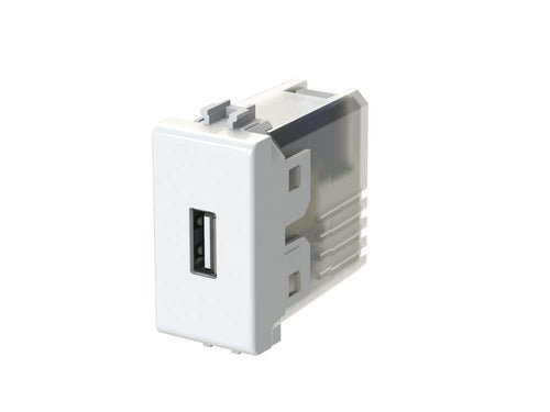 4Box 4B.AM.USB Caricatore USB 2.1 Ampere Compatibile con Bticino Bianco - Ilgrandebazar