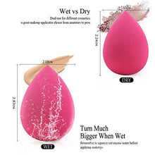 Carica l'immagine nel visualizzatore di Gallery, BEAKEY 5 pz Set di trucco spugna Blender beauty, fondotinta spugnetta,...