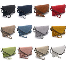 Carica l&#39;immagine nel visualizzatore di Gallery, ELIOX - Pochette Donna Elegante con Catena e Tracolla in Morbida Pelle Nero