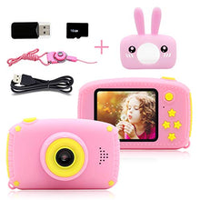Carica l&#39;immagine nel visualizzatore di Gallery, PUZ Toy Giocattoli Bambina 3-6 Anni Macchina Fotografica Bambini HD pink