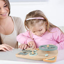 Carica l&#39;immagine nel visualizzatore di Gallery, Vanplay Giochi Montessori Busy Board Volante Giocattolo Pannello Sensoriale Bambini Montessori Educativi Giochi in Legno per Bambini 1 2 3 4 Anni