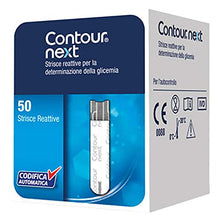 Carica l&#39;immagine nel visualizzatore di Gallery, Contour Next Strisce Reattive per misurazione della glicemia, 50 strisce