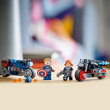 Carica l&#39;immagine nel visualizzatore di Gallery, LEGO 76260 Marvel Motociclette di Black Widow e Captain America, Set Avengers Age of Ultron con 2 Supereroi e Moto Giocattolo, Giochi per Bambini e Bambine dai 6 Anni