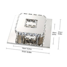 Carica l&#39;immagine nel visualizzatore di Gallery, Plafoniera Lampada cristallo lampada da soffitto acciaio inossidabile LED...