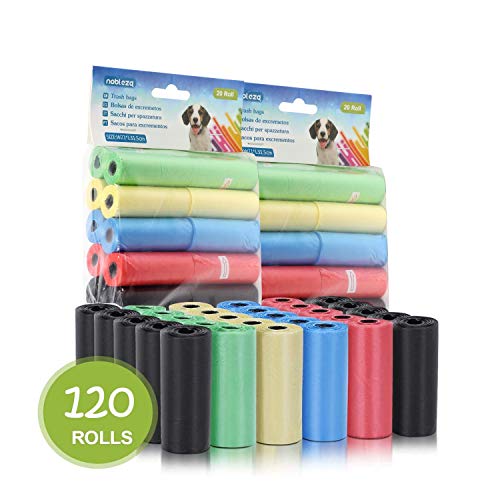 Nobleza - Sacchetti Cane per bisogni dei Cani, 1800 5 Colori –