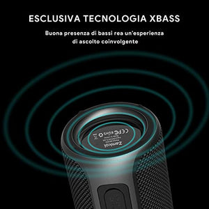 Zamkol Cassa Bluetooth 5.0, 30W HD Stereo Altoparlante Portatile con Nero