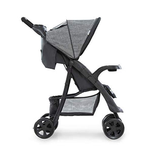 Hauck Passeggino Shopper Neo 2 - Passeggino Compatto dalla Nascita fino a 25 kg - Passeggino Pieghevole con 2 Portabibite, Reclinabile con Finestrina - Grande Cesto Portaoggetti - Grigio