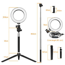 Carica l&#39;immagine nel visualizzatore di Gallery, Luce ad Anello LED, Eletorot 6” Ring Light Lampada per Selfie Estetista...
