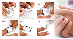Mylee Salviette levasmalto pre-imbevute con solvente per smalto gel, Professionali, Per manicure e pedicure, Veloci e facili da usare (100 salviette)