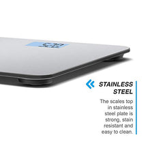 Carica l&#39;immagine nel visualizzatore di Gallery, Active Era Bilancia Pesapersone Digitale Ultrasottile con Sensori di Acciaio - Ilgrandebazar