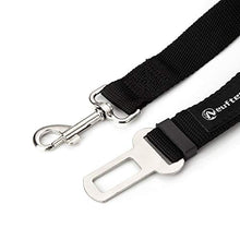 Carica l&#39;immagine nel visualizzatore di Gallery, Neuftech Cani Guinzaglio Cintura di Sicurezza Auto Regolabile Per Cane Nero