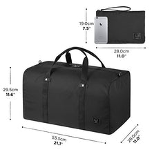 Carica l'immagine nel visualizzatore di Gallery, GAGAKU 45L Ultra-leggero Borsone da Viaggio Pieghevole Borsoni 45l Nero