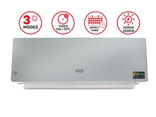 Carica l&#39;immagine nel visualizzatore di Gallery, Argo Chic Silver Termoventilatore Ceramico a Parete, 2000 watt, Con Argento