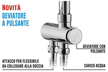 Carica l&#39;immagine nel visualizzatore di Gallery, Waterful TEC330543 Colonna Doccia Jmbo con Deviatore a Pulsante Asta, 20 mm - Ilgrandebazar