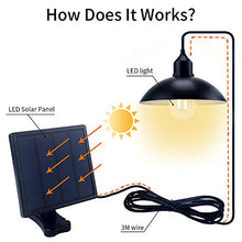Carica l&#39;immagine nel visualizzatore di Gallery, Jolicobo Solar Lampada da Soffitto Hanging Lamp 2 Modalità Coprilampada - Ilgrandebazar