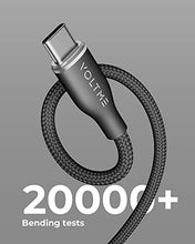 Carica l'immagine nel visualizzatore di Gallery, VOLTME Set di 2 Cavo USB a USB C 3A Nylon Intrecciato 1.80m, RUGG Cavo USB Tipo C a Ricarica Rapida Compatibile con Pixel 7/6/5/4XL, iPad Pro, Galaxy S10, Moto G7 Plus, Redmi Note 10 9, ecc. (nero)