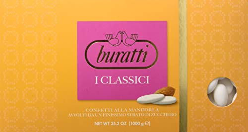 Buratti Confetti alla Mandorla Intera Bianchi - 1000 g - Ilgrandebazar