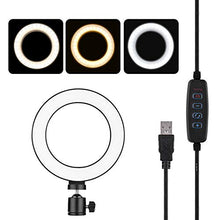 Carica l&#39;immagine nel visualizzatore di Gallery, Luce ad Anello Dimmerabile, Andoer 6 pollici LED Ring Light dimmerabile USB...