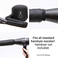 Carica l&#39;immagine nel visualizzatore di Gallery, Hair Flair Softhood - cuffia gonfiabile per asciugacapelli - nero - Ilgrandebazar