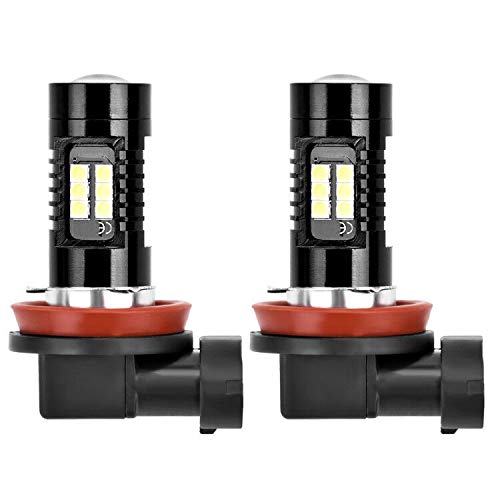 SanGlory 2 x LED Fendinebbia H11/H8 Lampadine H11 Luce 21LED Bianco