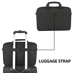 KROSER Laptop Ventiquattrore Borsa per PC Portatile da 15,6 Nero Carbone