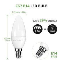 Carica l&#39;immagine nel visualizzatore di Gallery, LE Alexa E14 LED Lampadina WiFi, 4.5W (=40W), Bianco Caldo e Freddo (2700K -...